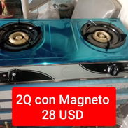 Fogón de gas para meseta de 2 quemadores con magneto - Img 51022077