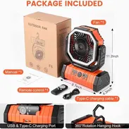 Ventilador recargable F6 - Img 58265246