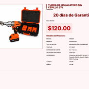 TIJERA DE HOJALATERO SIN CEPILLO 21V . - Img 57727499