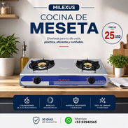 Gas de Balita - Cocina de Meseta 2 Quemadores - Img 54926164