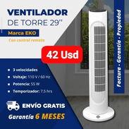 Ventilador de Torre 29" Eko con control remoto, Garantía de 6 meses, Entrega gratis para toda La Habana - Img 51777575