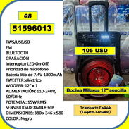 QB-701-Bocina Milexus 12" sencilla.....105 USD.....51596013.... transporte lugares cercanos - Img 56201444