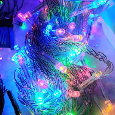 🧧Guirnalda Multicolor✨️Cable verde /13 usd🧧 - 2/3