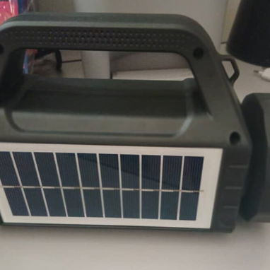 Linterna -Radio - Bocina Recargable con Panel Solar (m) - 3/4