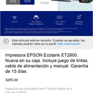 ✅ EPSON Ecotank ET2800 nueva en caja con 15 días de garantía. - Img 57678797