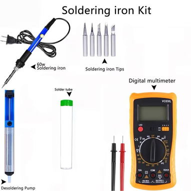 Kit de Soldador Eléctrico de 60W con Multímetro Digital - 2/5