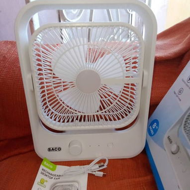 Pequeño Ventilador Recargable SACO. Portátil y Refrescante - Img 123647115