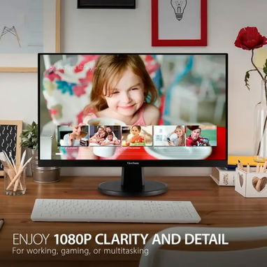 Monitor ViewSonic 22" FHD 100Hz Adaptive Sync Monitor (HDMI, VGA) (Modelo: VA2247-MH) - Negro 🔶 $165 - 5/5