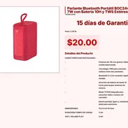 Parlante Bluetooth BOC244 con Autonomía de 10 Horas al 50% Vol VPT#-0234 - Img 55253995
