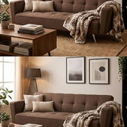 🔷 Sofá Cama , $390 usd ❗ Color: Carmelita - Img 58337640