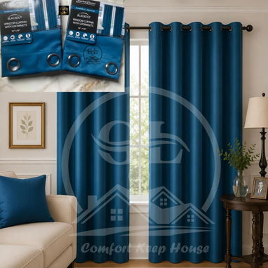 👑Cortinas Tapa Sol Blackout 📌El Juego de 2 paños (UH) - 7/10