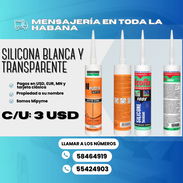 🔴 SILICONA BLANCA Y TRANSPARENTE 💲C/U 3 USD - Img 54422928