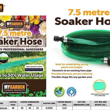 Manguera de riego nueva. Soaker hose 7.5 metros. Fácil de almacenar y perfecta para el jardín. - Img 111130154