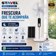 Ventilador Solar Recargable STAVEL 16” disfruta de aire fresco donde quieras, incluso durante apagones ⚡  ✅ Hasta - Img 55639203