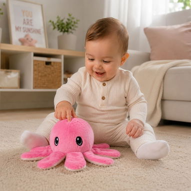 Juguete de Peluche Suave con Forma de Pulpo | videojuegoshabana.com - 3/5