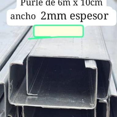 Purles galvanizados de 6 metros - Img 117162157