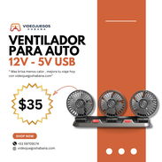 🚗Ventilador USB y 12v para Auto de Tres Cabezas🚗 - Img 51356021