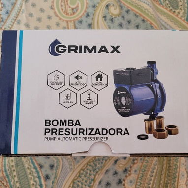 Presurizador Grimax, enrollado cobre, Caudal 35 L/min, 145W, 3/4 " entrada y salida - Img 121429477