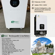 Inversor 12 kw ECARUS(Must) Bateria 16 kwh Tv Solaro en 5100 usd - Img 56174362