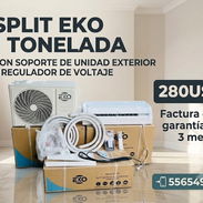 ❄️ Split EKO 1T + Regulador + Soporte de unidad exterior - Img 54860611
