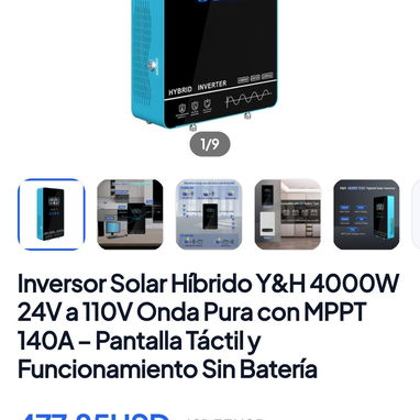 Inversores híbridos excelentes ofertas- entrega en su puerta, Factura y Garantía - 2/3