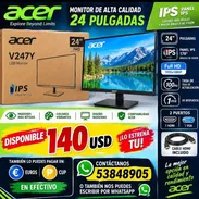 IPS MONITOR MARCA ACER DE 24 PULGADAS  FULL HD 1080P, TASA DE ACTUALIZACIÓN 100HZ MODELO V247Y SELLADO EN SU CAJA - Img 58006763