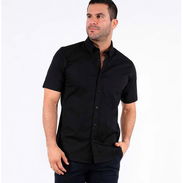 Camisas negras mangas cortas de hombre. - Img 55753700