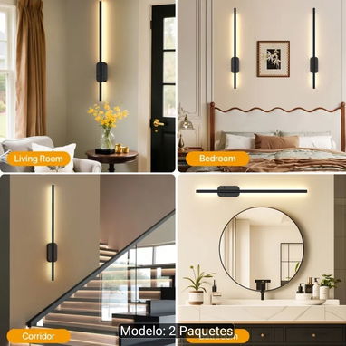 Transforma cualquier habitación en segundos con nuestro Set de 2 Apliques de Pared Recargables. 💡 - Img 121556645
