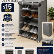 ZAPATERAS ORGANIZADORAS VERTICAL DE 5 Y 10 NIVELES NUEVAS EN CAJA!!! - Img 56188650