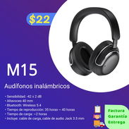 Audífonos o cascos inalámbricos M15 - Img 55159877