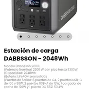 Estación de carga DABBSSON - 2048Wh. Modelo Dabbsson 2000L - Img 56870881