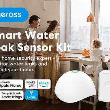 Detector inteligente de fugas de agua, sensor de agua WiFi compatible con Apple HomeKit, SmartThings, IP67 impermeable c - Img 123465507