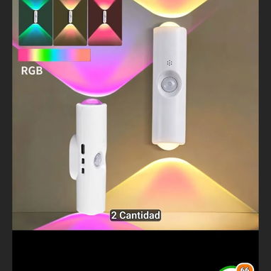 6 Luces LED  con sensor de movimiento - 8/10
