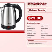 HERVIDOR DE AGUA ELECTRICO 2L Alízz . - Img 57563893