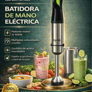 🔌🥤 Batidora de Mano Eléctrica 500W(De inmersión) Potente, práctica y perfecta para tu cocina. ✔️ Mezcla, tritura y e - Img 55519252