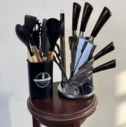 Combo de Set de cuchillos profesional y Juego profesional de cocina - Img 49395679