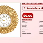 RELOJ DECORATIVO DE PARED . - Img 56933506