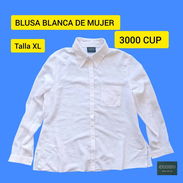 Se vende blusa blanca mangas larga de mujer 3000 cup - Img 54489567