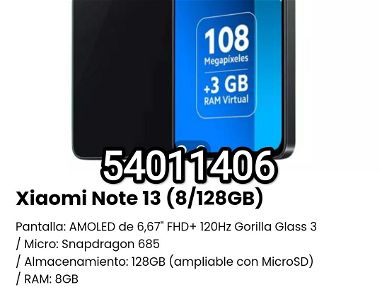 !!!Xiaomi Note 13 (8/128GB) Pantalla: AMOLED de 6,67" FHD+ 120Hz Gorilla Glass 3!!! - Img main-image