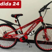 Bicicletas medida24 con frenos de disco,amortiguacion delantera y llantas semipiramides varios colores nuevas en su caja - Img 55308683