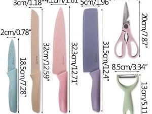 Set de cuchillos antiadherente de acero inoxidable - Img 64541391