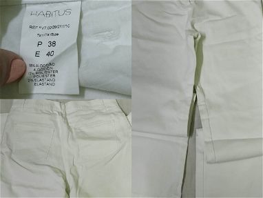 Pantalones jeans blancos unisex - Img 69818754