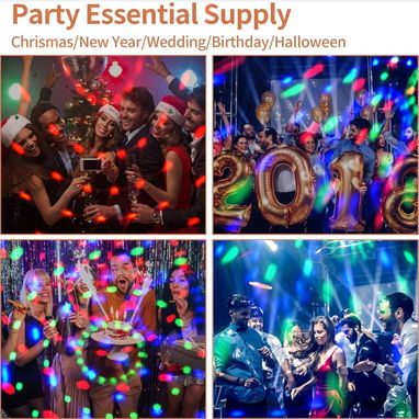 COIDEA Luz Estrobosc贸pica LED de Fiesta 3W. Luz de discoteca con 7 colores y activaci贸n por sonido y control remoto 馃寪 - Img 127569538
