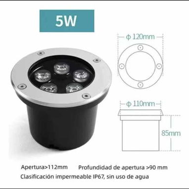 Lamparas empotrado para piso. Lampara led para marcar senderos 5 whatts - Img 98146925