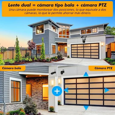 Seguridad con cámara inalámbrica de doble lente. - Img 126063524