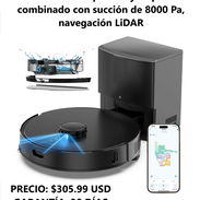 E10+ – Robot aspirador y trapeador combinado con succión de 8000 Pa, navegación LiDAR, ENTREGA DE FACTURA, VARIEDAD - Img 56882357