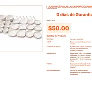 Vajilla de porcelana de fácil limpieza para toda la familia hoy mismo pro VPT#-0159 - Img 55445347
