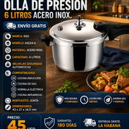 🥘ACERO INOX🥘OLLA DE PRESION EKO DE 6 LITROS. ENTREGA GRATIS CON FACTURA Y GARANTIA.📲 54833699 - Img 56532252