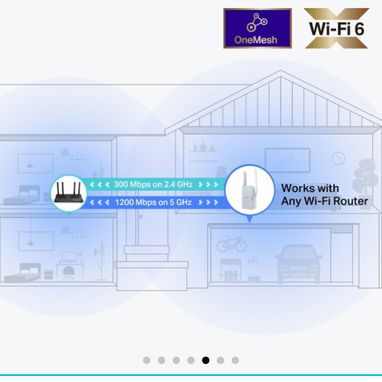 Repetidor💪 TP-Link RE515X AX1500 WiFi 6 con puerto Ethernet Hasta 1800 pies cuadrados,64 dispositivos /63142460 - 3/3