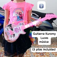 Guitarra de juguete kuromy con luces - Img 55429491